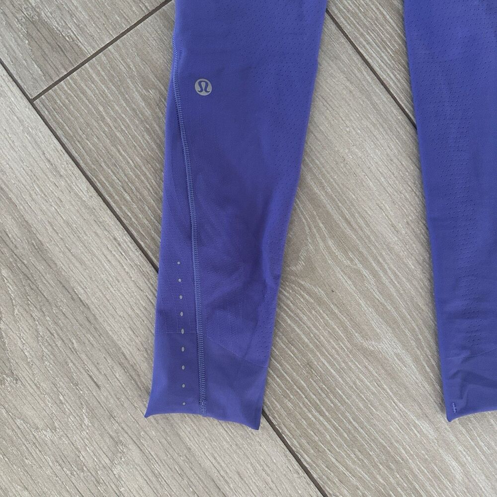 Lululemon Sense Knit HR running tight Charged Indigo Size 4 Leggings - Picture 6 of 7